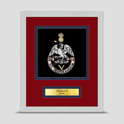 5 Squadron 22 Royal Engineers Framed Military Embroidery Presentation