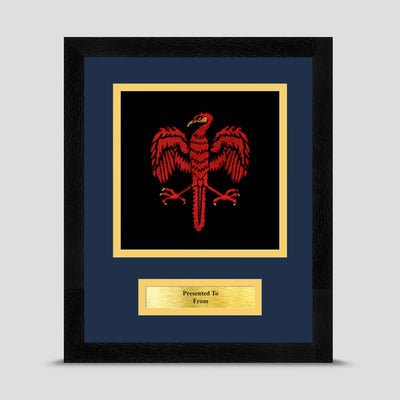 64 Fuel Support 6 RLC Framed Military Embroidery Presentation