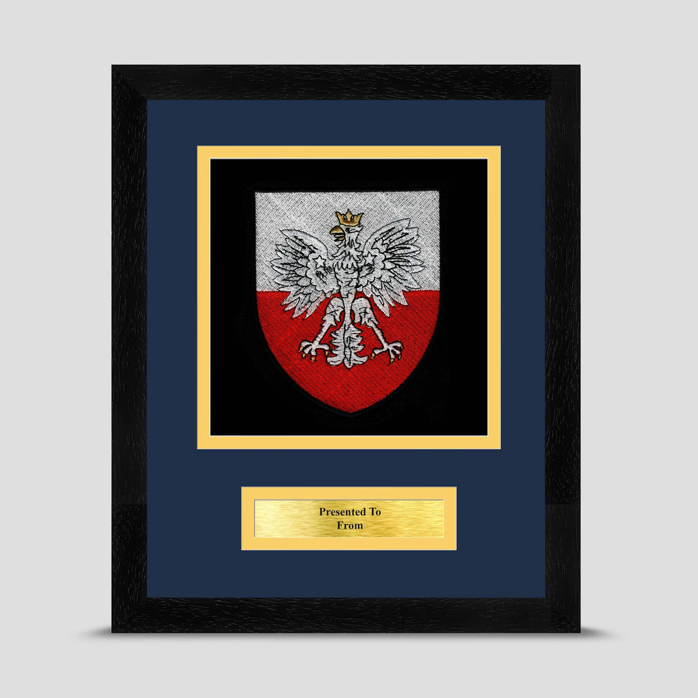 7 Royal Logistics Corps Framed Military Embroidery Presentation