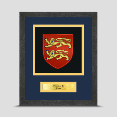 Normandy Company Framed Military Embroidery Presentation