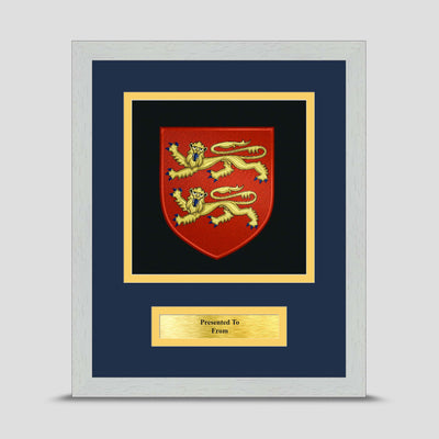 Normandy Company Framed Military Embroidery Presentation
