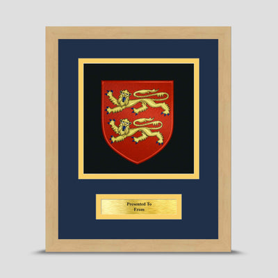 Normandy Company Framed Military Embroidery Presentation