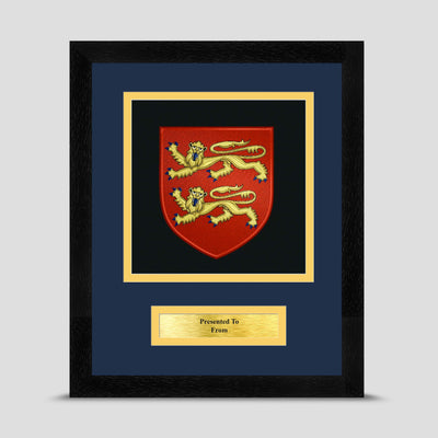 Normandy Company Framed Military Embroidery Presentation