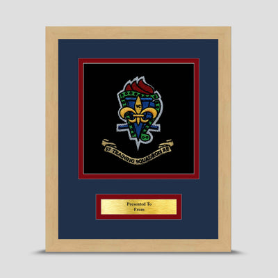 57 Training Squadron, 3 RSME Framed Military Embroidery Presentation