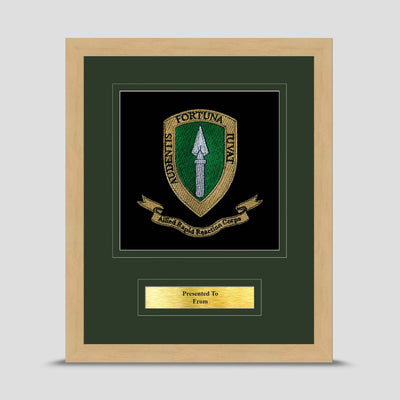Allied Rapid Reaction Corps Framed Military Embroidery Presentation