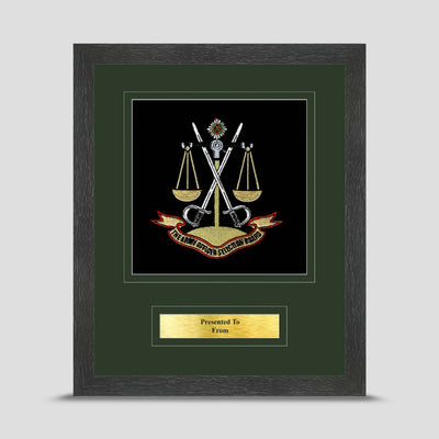 Army Officers Selection Board Framed Military Embroidery Presentation