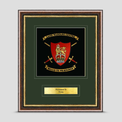 Land Warfare Centre Framed Military Embroidery Presentation