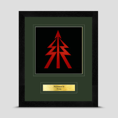 RECCE Platoon Framed Military Embroidery Presentation