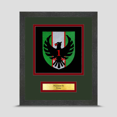 1  Military Intelligence Corps Framed Military Embroidery Presentation