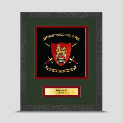 Land Warfare Centre Framed Military Embroidery Presentation