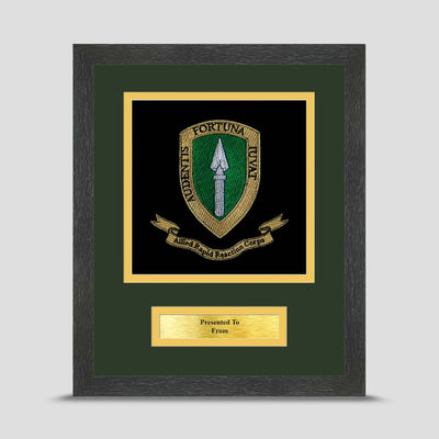 Allied Rapid Reaction Corps Framed Military Embroidery Presentation