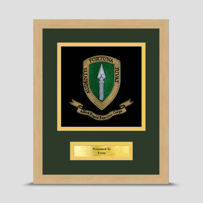 Allied Rapid Reaction Corps Framed Military Embroidery Presentation