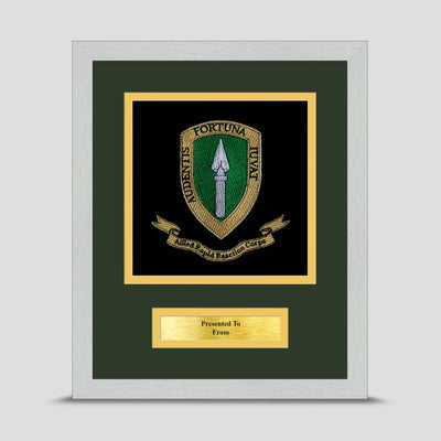 Allied Rapid Reaction Corps Framed Military Embroidery Presentation