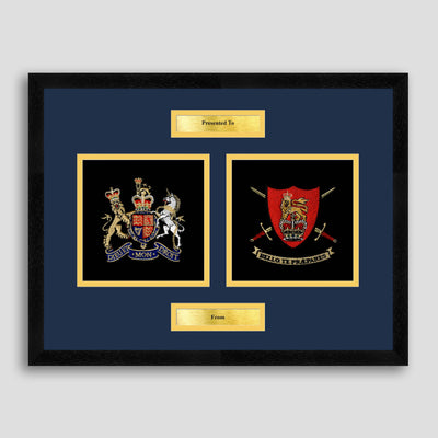 WO1 (RSM) Rank & Army Training Centre Framed Military Embroidery Presentation