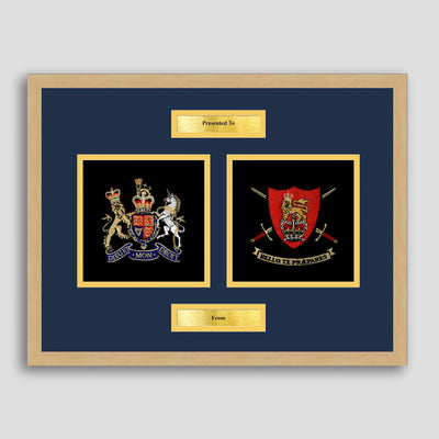 WO1 (RSM) Rank & Army Training Centre Framed Military Embroidery Presentation