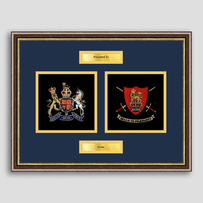 WO1 (RSM) Rank & Army Training Centre Framed Military Embroidery Presentation