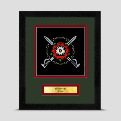 31 Coy 3 Military Intelligence Corps Framed Military Embroidery Presentation