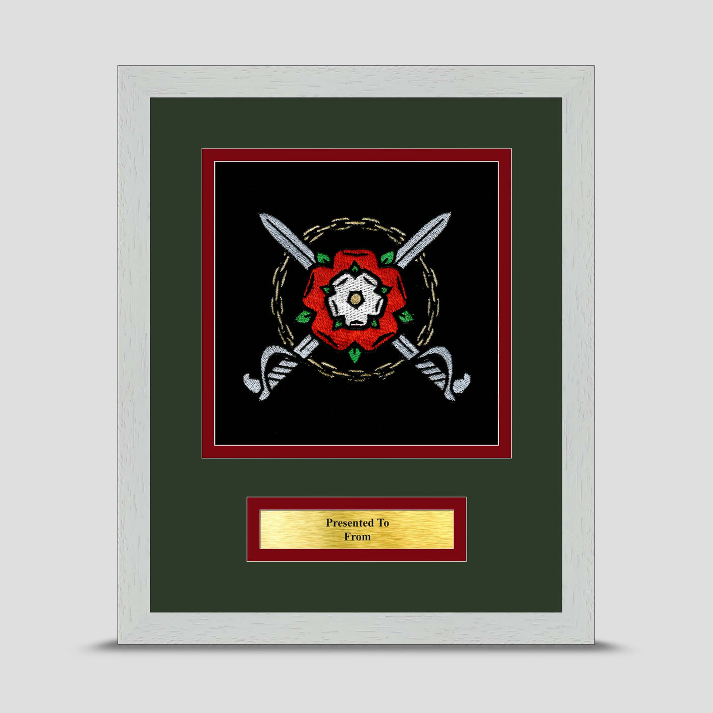 31 Coy 3 Military Intelligence Corps Framed Military Embroidery Presentation