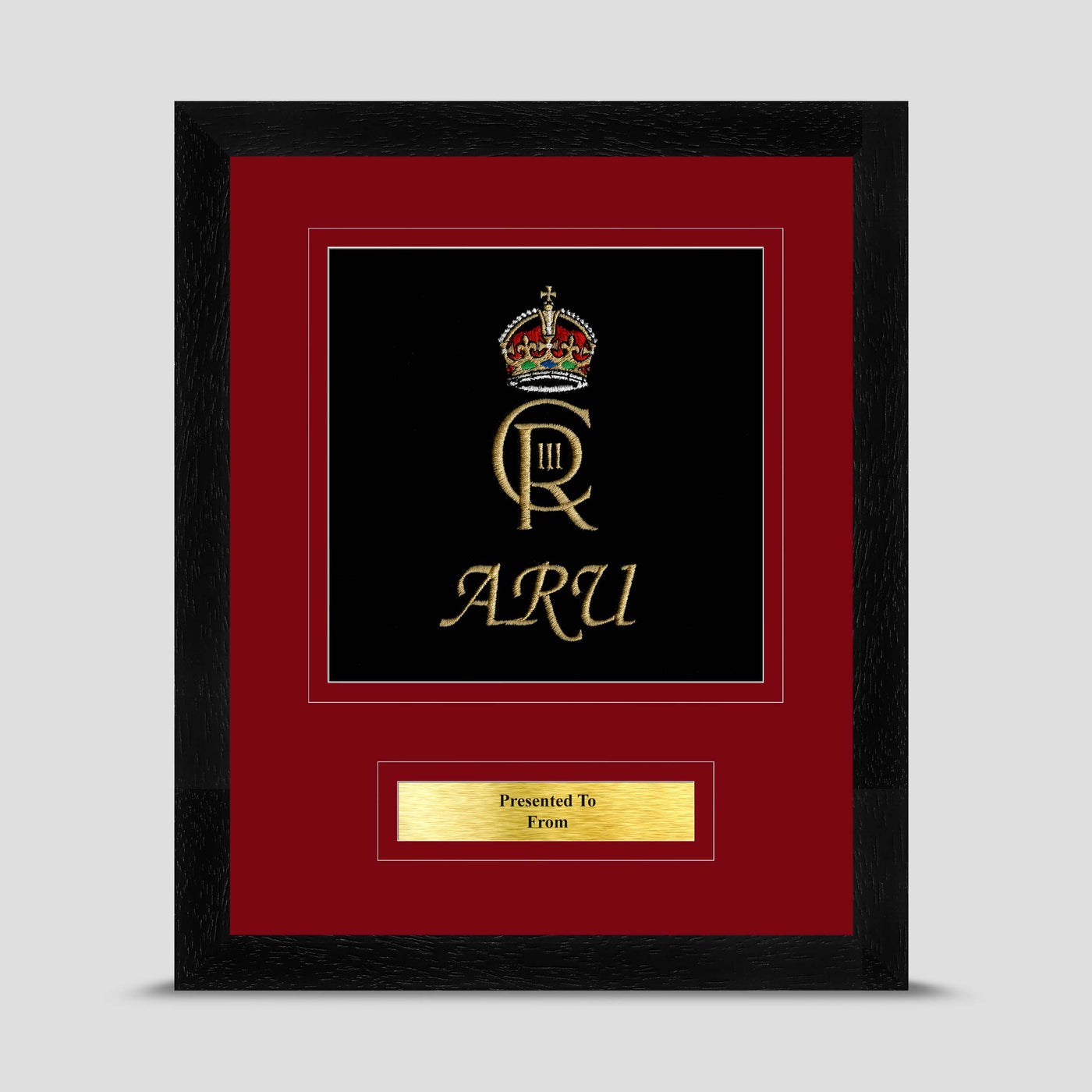 Army Rugby Union Framed Military Embroidery Presentation