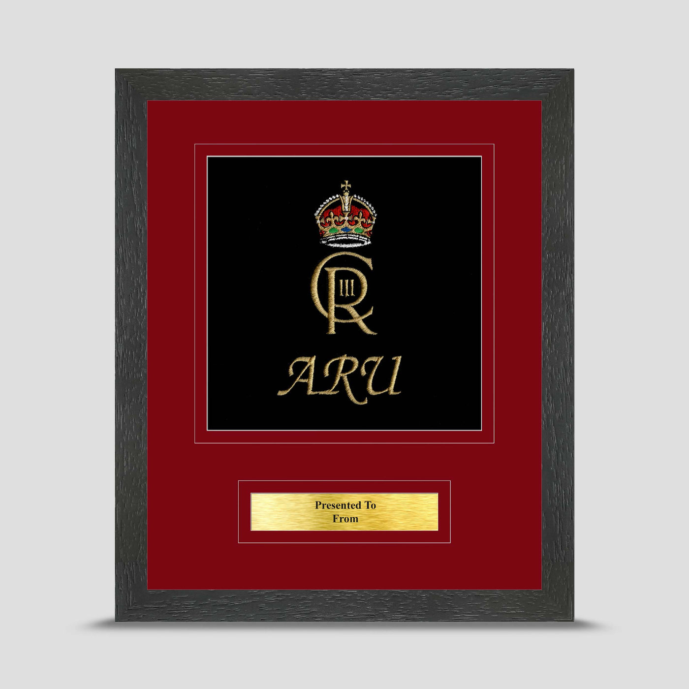 Army Rugby Union Framed Military Embroidery Presentation