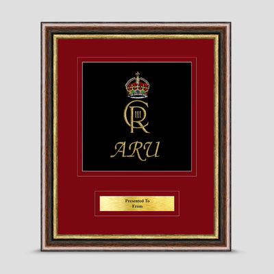 Army Rugby Union Framed Military Embroidery Presentation