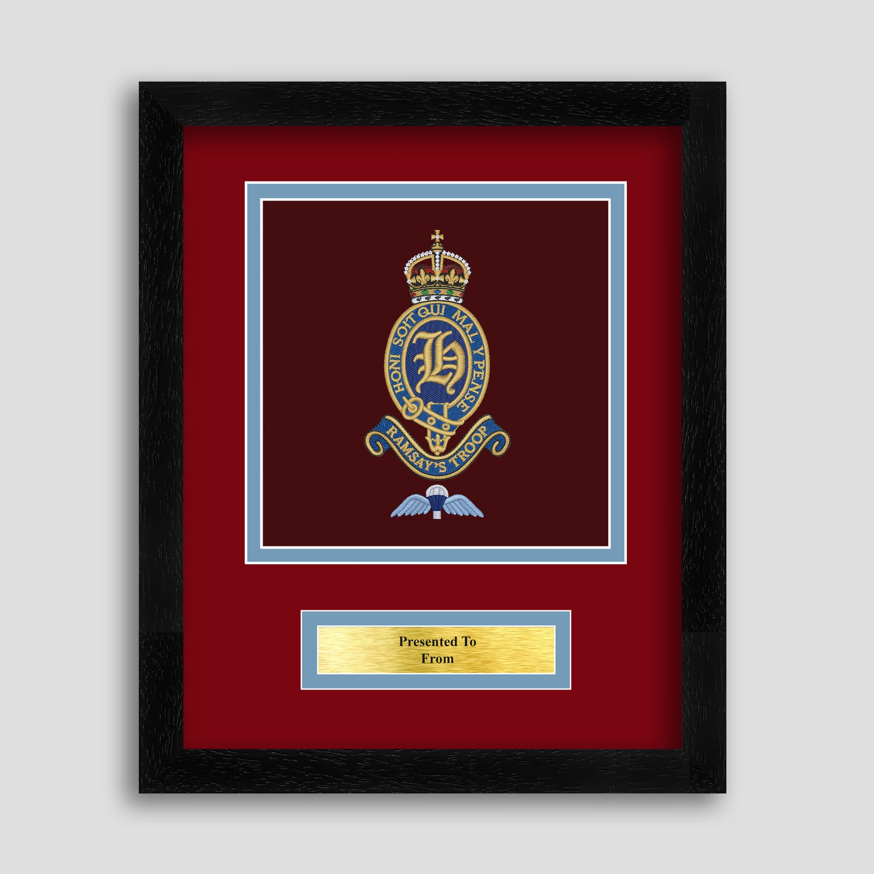 H Battery 1 Royal Horse Artillery Framed Military Embroidery – Mark ...