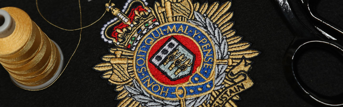 8 Fuel & General Transport Sqn 27 RLC Embroidery Framed Presentation ...