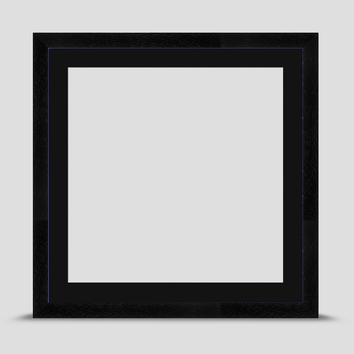 12x12 Classic Black Picture Frame with a 10x10 Mount