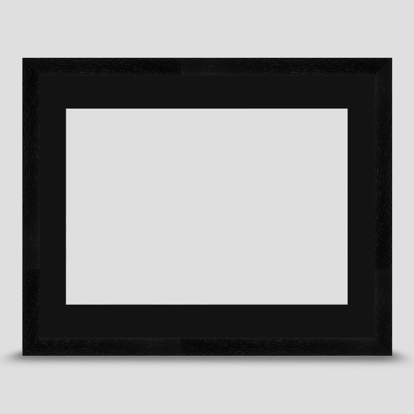 14x11 Classic Black Picture Frame with a A4 Mount