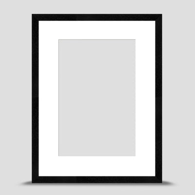 40x30cm Classic Black Picture Frame with a 30x20cm Mount