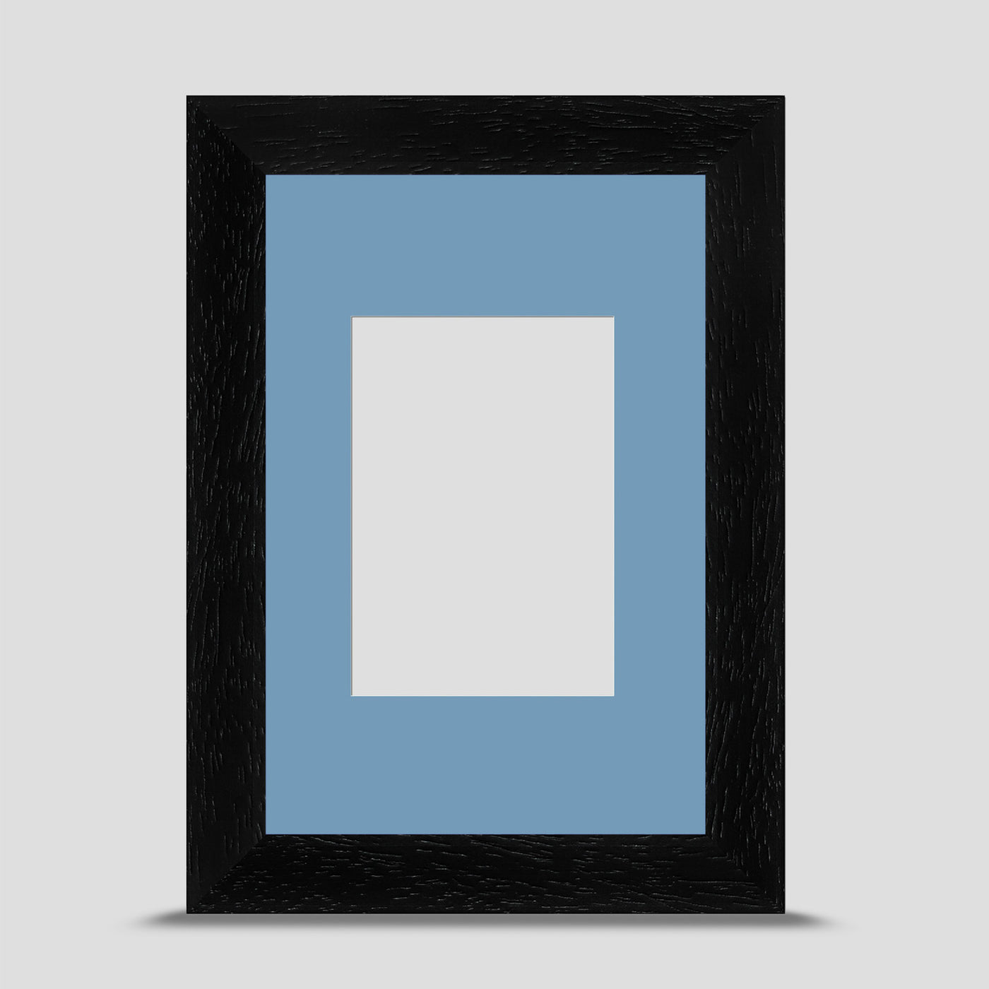 6x4 Classic Black Picture Frame with a 3.5x2.5 Mount