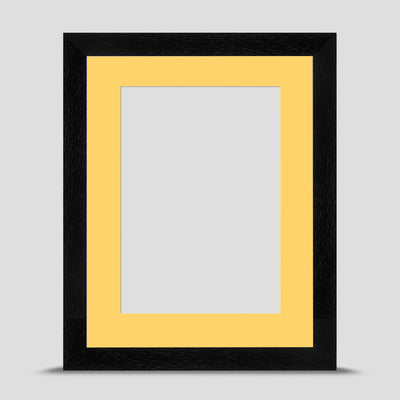 9x7 Classic Black Picture Frame with a 7x5 Mount