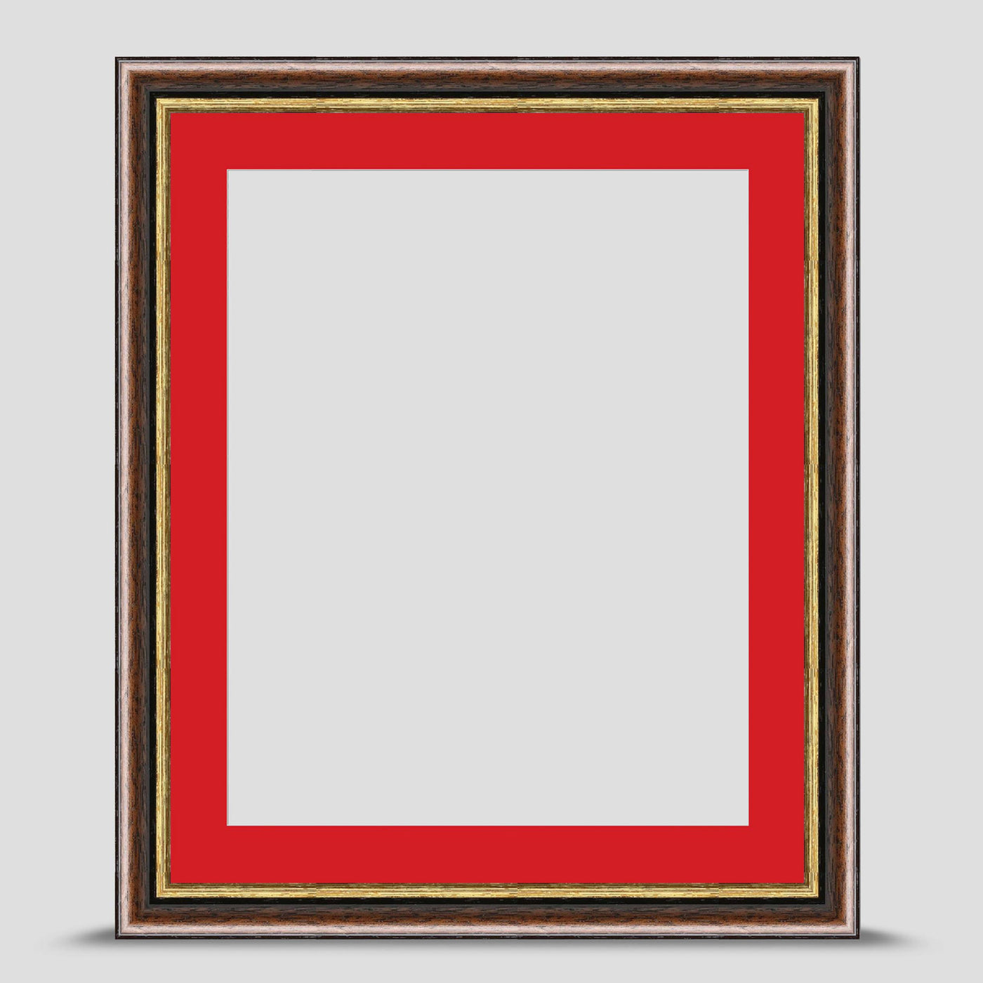 12x10 Brown & Gold Picture Frame with a 10x8 Mount