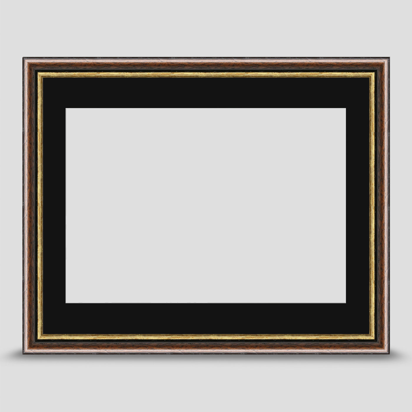 14x11 Brown & Gold Picture Frame with a A4 Mount