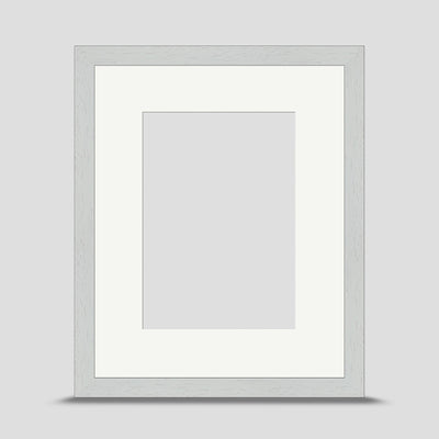 10x8 Classic White Picture Frame with a 7x5 Mount