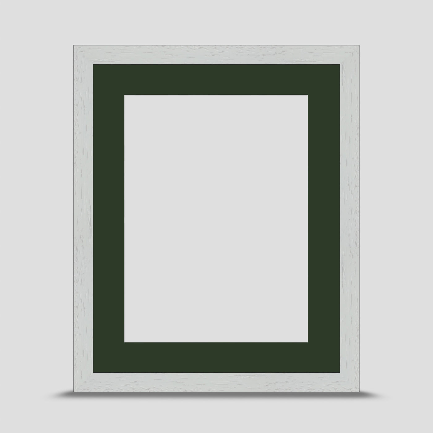 10x8 Classic White Picture Frame with a 8x6 Mount