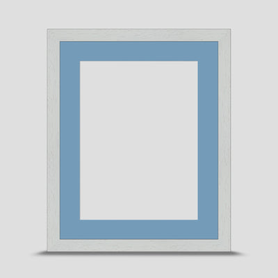 10x8 Classic White Picture Frame with a 8x6 Mount