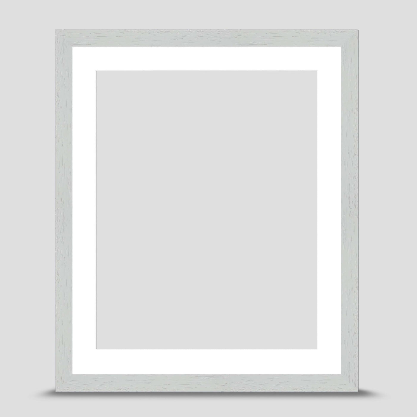 12x10 Classic White Picture Frame with a 10x8 Mount