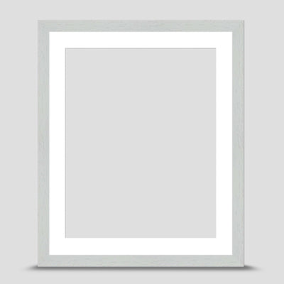 12x10 Classic White Picture Frame with a 10x8 Mount