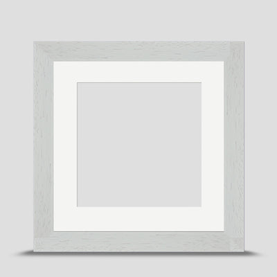 6x6 Classic White Picture Frame with a 4x4 Mount