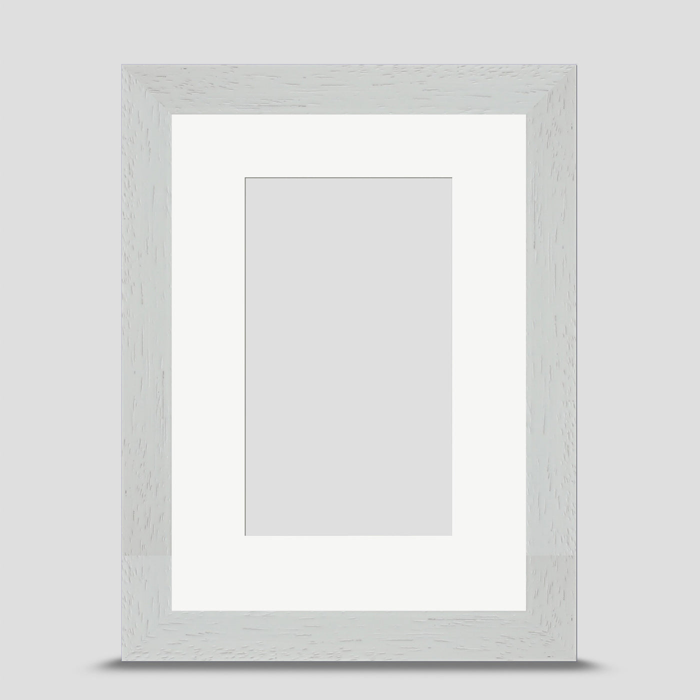 7x5 Classic White Picture Frame with a 5x3 Mount