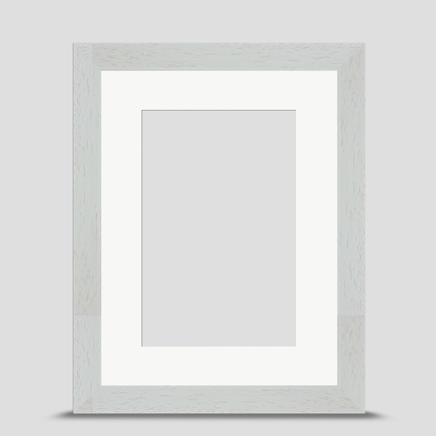 8x6 Classic White Picture Frame with a 6x4 Mount