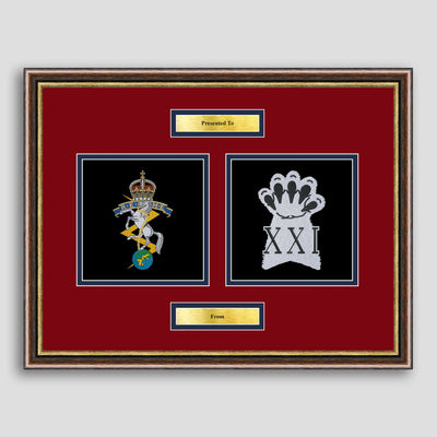 REME & 21 Engineer Regiment Double Framed Embroidery – Mark Fell Photo ...