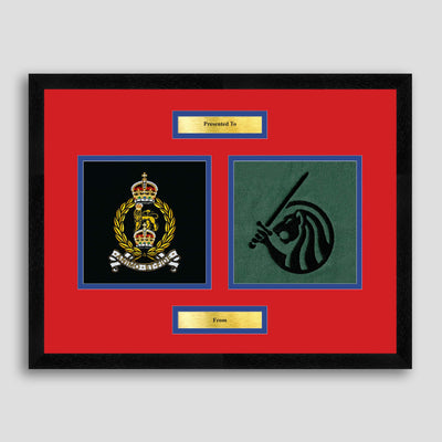 AGC & Field Army Framed Military Embroidery Presentation