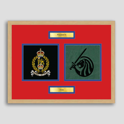 AGC & Field Army Framed Military Embroidery Presentation