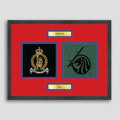 AGC & Field Army Framed Military Embroidery Presentation