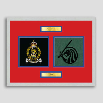 AGC & Field Army Framed Military Embroidery Presentation