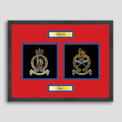 AGC SPS Corps & GSPS Framed Military Embroidery Presentation