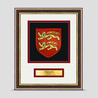 Normandy Company Framed Military Embroidery Presentation