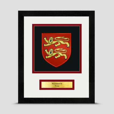 Normandy Company Framed Military Embroidery Presentation
